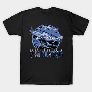 p51 mustang usaf fighter plane T-Shirt